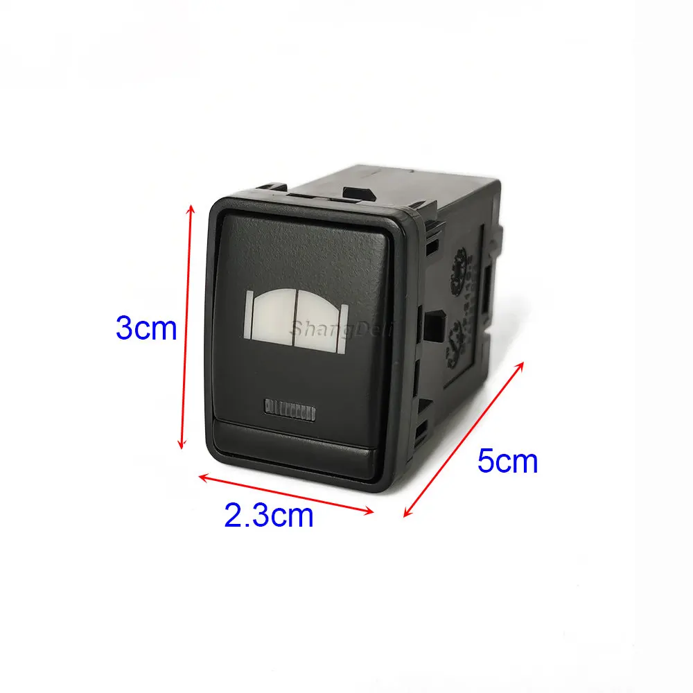 Car LED Light Barrier Gate Door Button Switch Retrofit Switch with Connection Wire for Nissan Tiida Qashqai Sylphy X-TRAIL