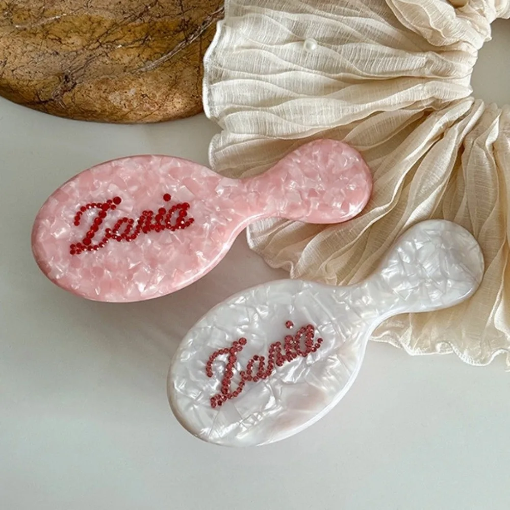 Rhinestones Acetate Air Cushion Comb Scalp Massage Fluffy Hair Airbag Comb Static-free Hand-Held Hair Styling Tool