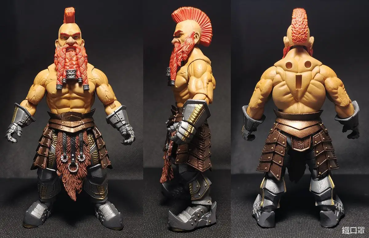 Knight Mythic Legion Wasteland Dwarf Torgon·Red Fins 7’’action figure toy collection