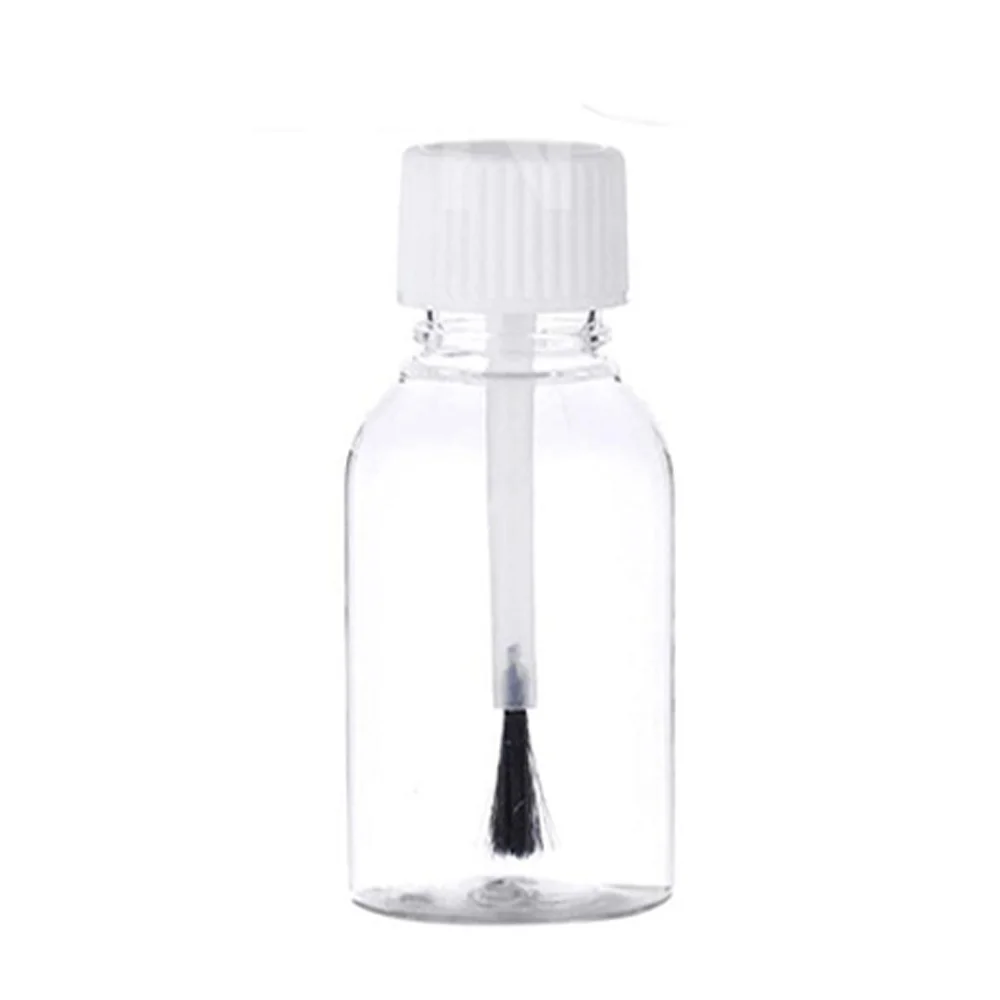 5pcs Plastic Empty Refillable Nail Polish Touch Up Bottle Cosmetic Sample Bottle with Brush for Glue bottle paint bottle