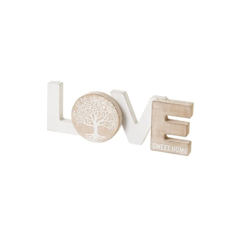 Decorative Accessories Letters Decoration Poster With Hangers Sweet Home Wood 30x8,5x1,2 cm (Love) LOVE802980