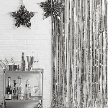 1米*2米雨簾派對裝飾母親節生日婚禮單身派對畢業典禮聖誕節背景簾 10 最佳銷售 畢業裝飾 - №1