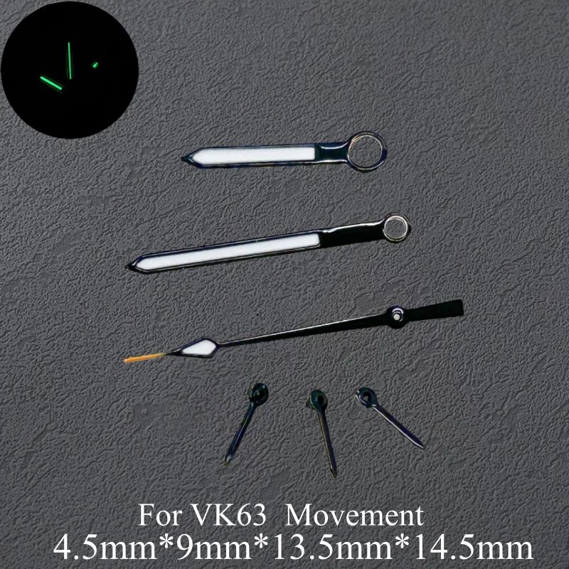 Multifunctional Blue White Silver Orange Black Green Blue Luminous Omge Watch Hands Fits Japan VK63A VK64 Quartz Watch Movement