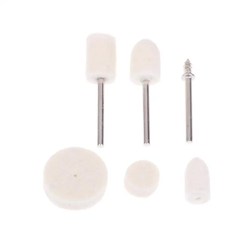 1 Set High Quality Wool Felt Polishing Wheel Kit Multi-Shape Buffing Set For Rotary Tools For Jewelry & Metal