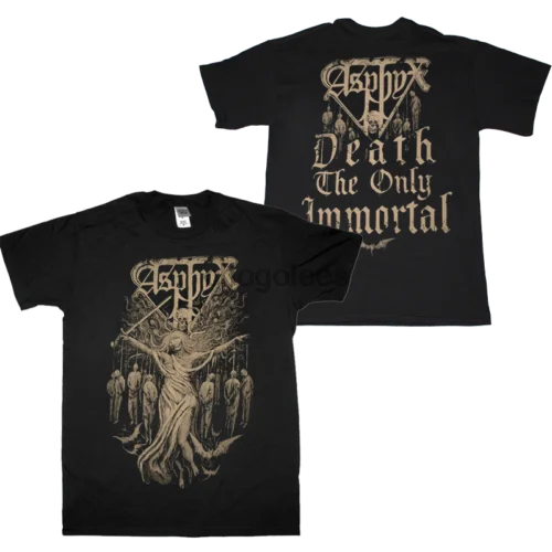 Asphyx Death The Only Immortal T-Shirt Black Fullsize S-5XL