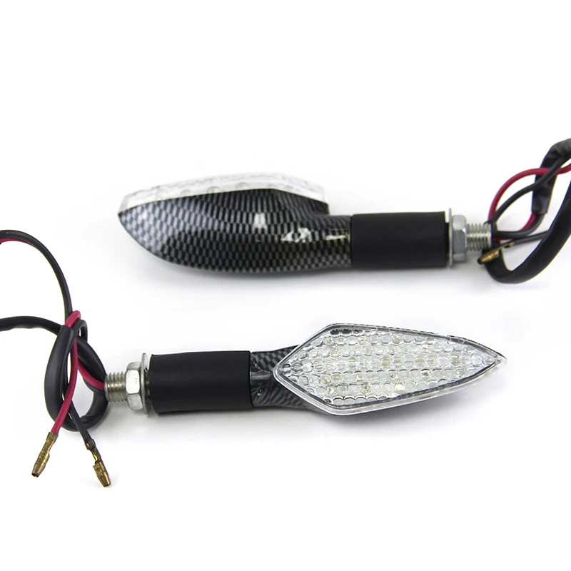 1 par de luces intermitentes universales para motocicleta Itakata Ft180, flechas indicadoras, lámpara de iluminación intermitente, accesorios para motocicletas