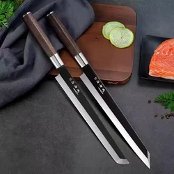 Salmon Sashimi Knife Professional Meat Cleaver Stainless Steel Japanese Sushi Knife Chef Kitchen Knife