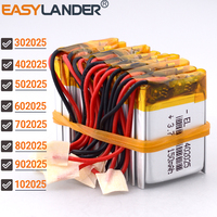 10pcs Silicone Wires 402025 3.7V 150mAh Li-Polymer Li-ion Battery Lipo 302025 502025 602025 250mah 702025 802025 902025 102025