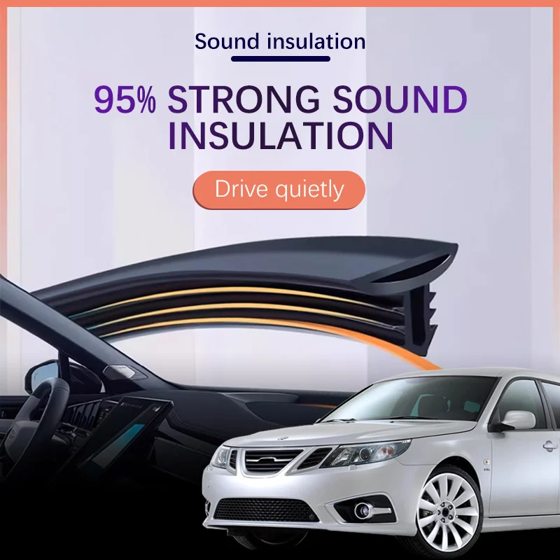 Car Dashboard Sealing Strip Interior Auto Noise Sound Insulation Rubber Trim Weatherstrip Car Accessories For Saab 9-3