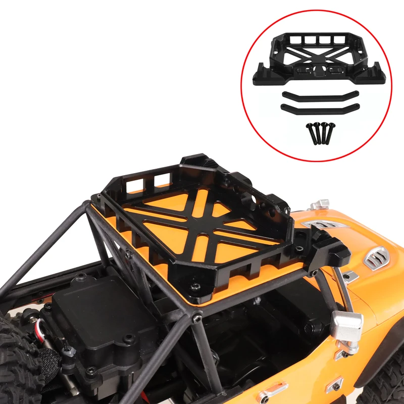 1Set Metal Roof Luggage Rack Aluminum Alloy Carrier Mount Screw-fixed Type Bracket Upgrade Accessories for MJX H12Y RC Car Model