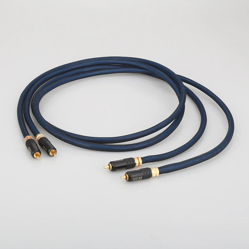 High Quality A10 Pair Rca Cable Top Grade Silver Plated RCA Male to Male Cable