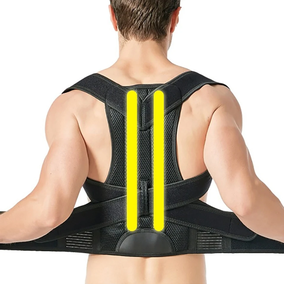 4XL Bar Shoulder Bone Care Support Correction Back Brace Straightener Posture Corrector Vest Scoliosis Back Orthopedic Belt