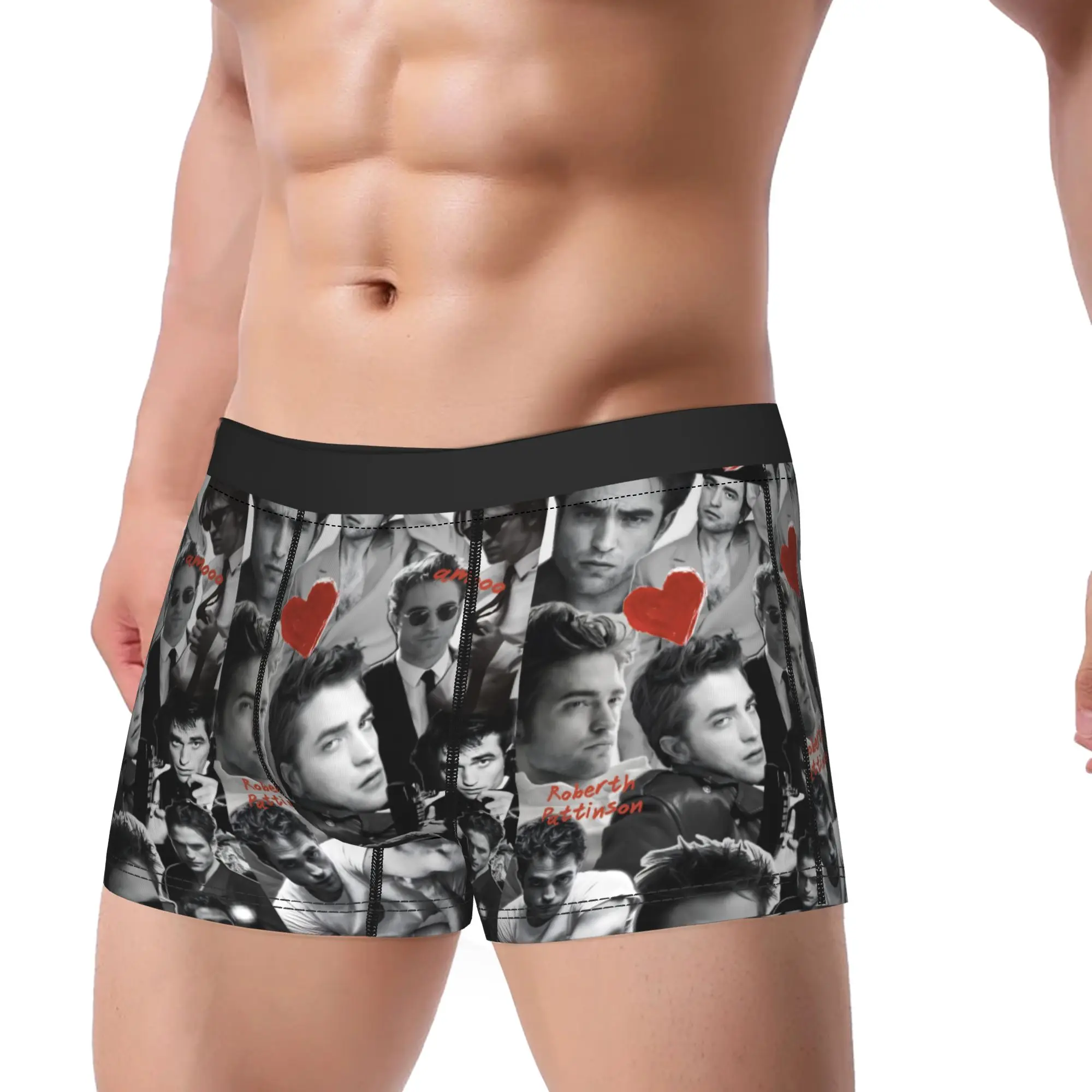 Men's The Twilight Saga Movie Boxer Briefs Shorts Panties Mid Waist Underwear Edward Vampire Male Novelty S-XXL Underpants
