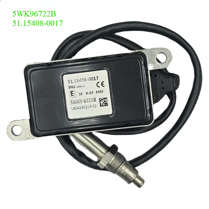 

NOx Sensor 5WK96722B 51.15408-0017 5WK9 6722B 51154080017 New Nitrogen Oxide Sensor For MAN Truck 24V
