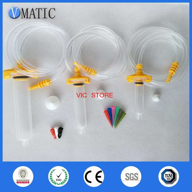 

Free Shipping Liquid Dispensing Pneumatic Solder Paste Adhesive Glue Syringe + Barrel Adapter & Needle Tip