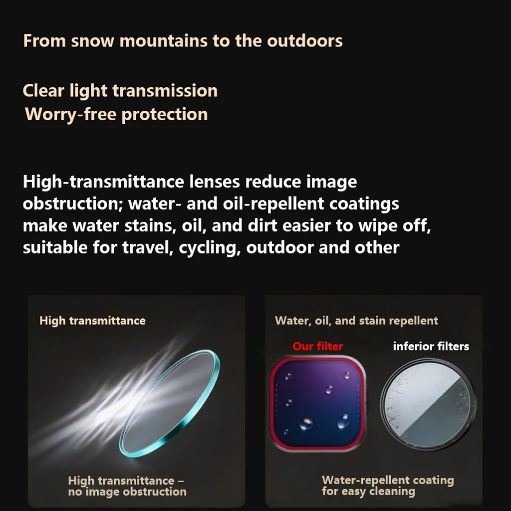 ND8 ND16 UV CPL 1/4 Black Mist Objektivfilter Magnetischer Objektivfilter für Insta360 Luna Ultra Vlog Handheld Gimbal Action-Kamera-Objektiv – Detail 19