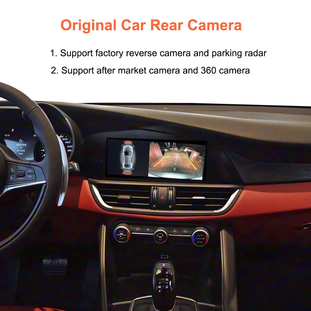 Bonroad Wireless Carplay Android Auto OEM Upgrade Decoder Box für Alfa Romeo Stelvio & Giulia 2017-2020 Airplay Mirror Link – Detail 8