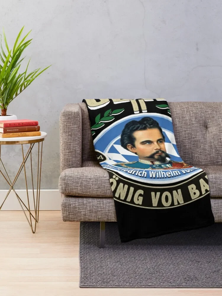 LUDWIG II - KING OF BAVARIA Throw Blanket Giant Sofa Hairy Hairys Blankets