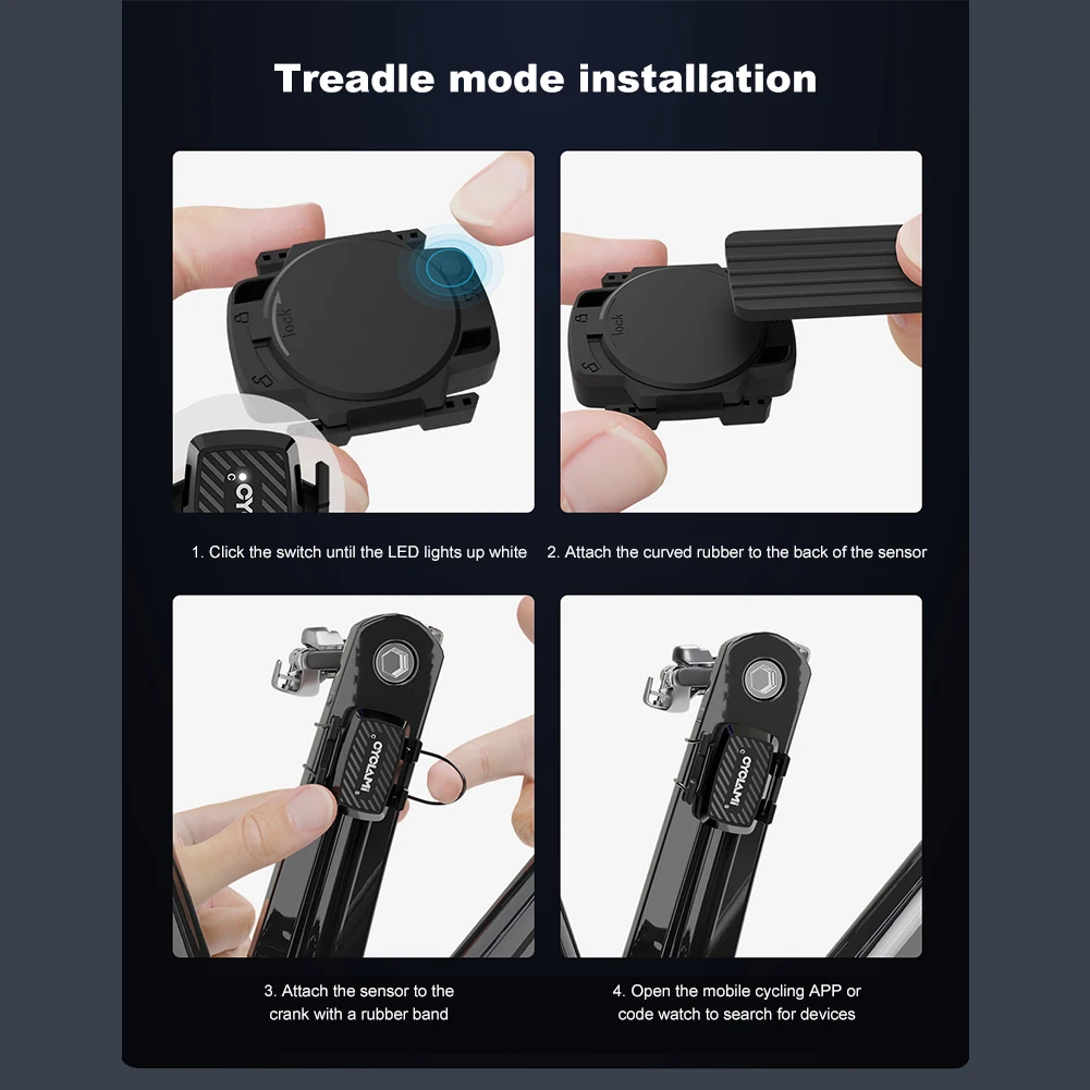 

Speed Cadence Sensor ANT Bluetooth-Compatible Cycling Cadence Sensor GPS Cycling Computer Dual Sensor Bicycle Accessories