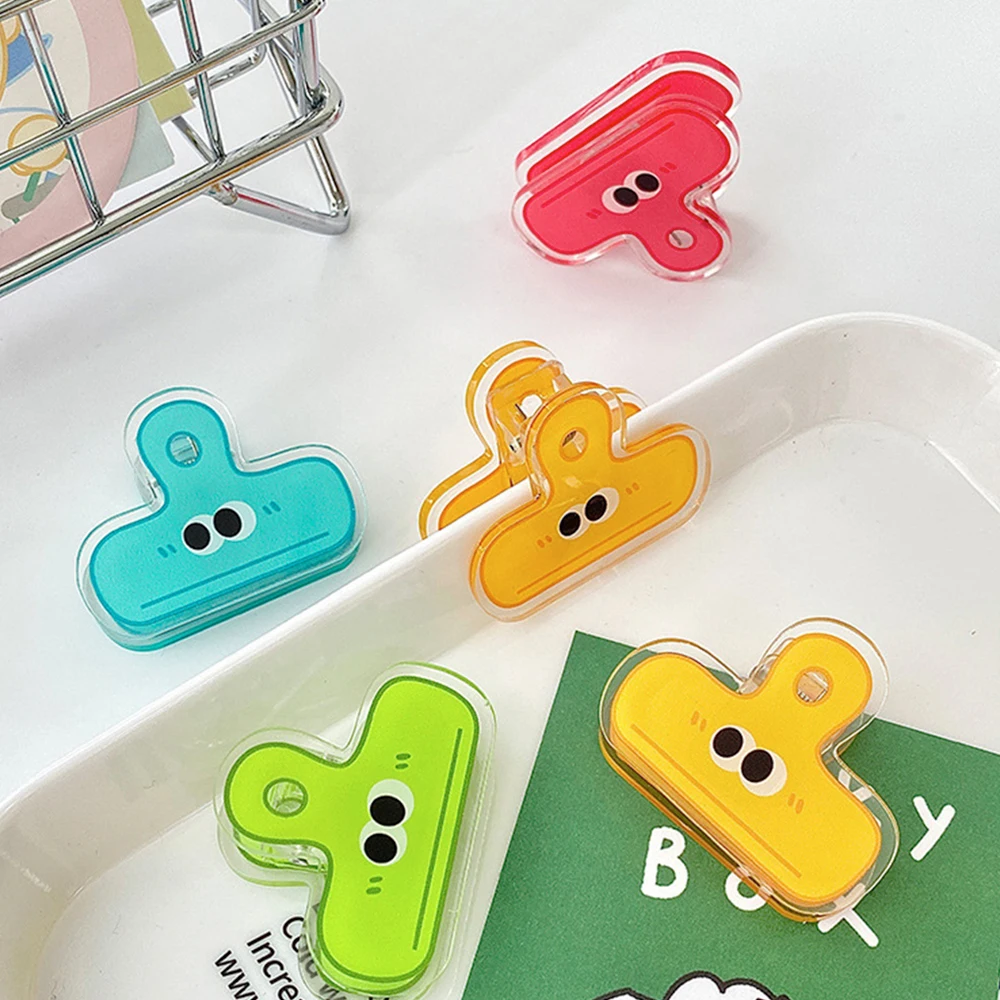 Pasta de dados Multi especificação e multi-purpose clipe de papel firmemente bonito menina fã papelaria dupla face Clip Binder Clip