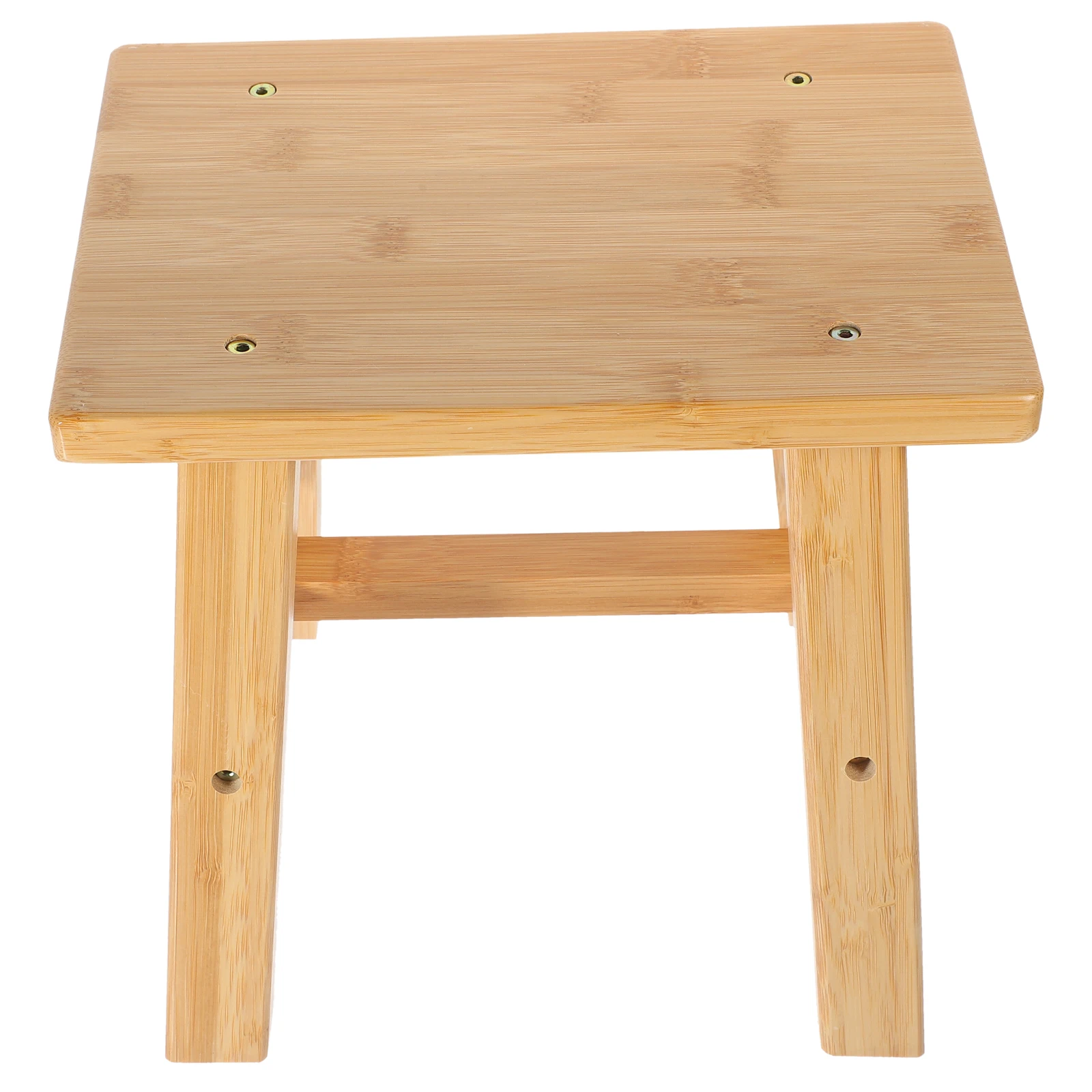 

Shoe Changing Stool Small Sitting Step Low Footstool Bamboo Plant Table Indoor Toddler Kitchen Stool Stable Structure