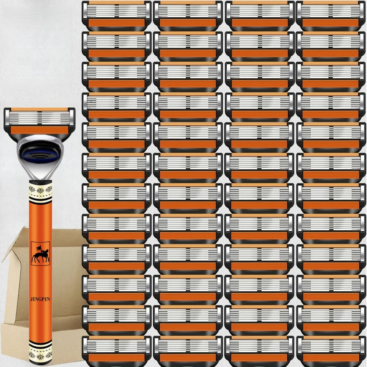 ماكينة حلاقة كلاسيكية مكونة من 6 طبقات، ماكينة حلاقة يدوية لإزالة الشعر للرجال والنساء