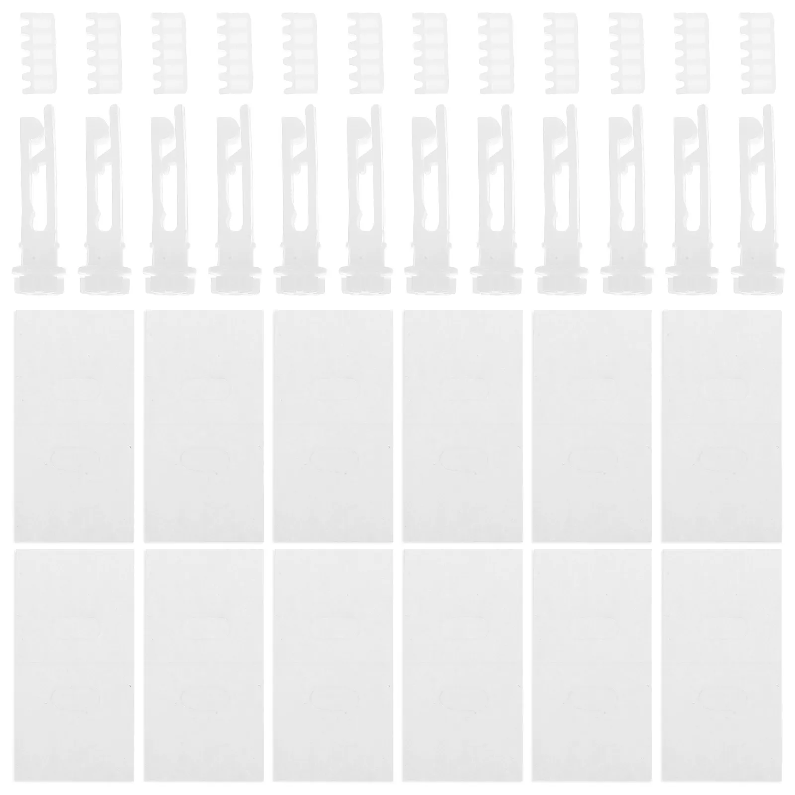 1Set Vertical Blinds Repair Kit White Clear Carrier Stems Gear Combs Repair Tabs for Smooth Quiet Operation Home Office Use