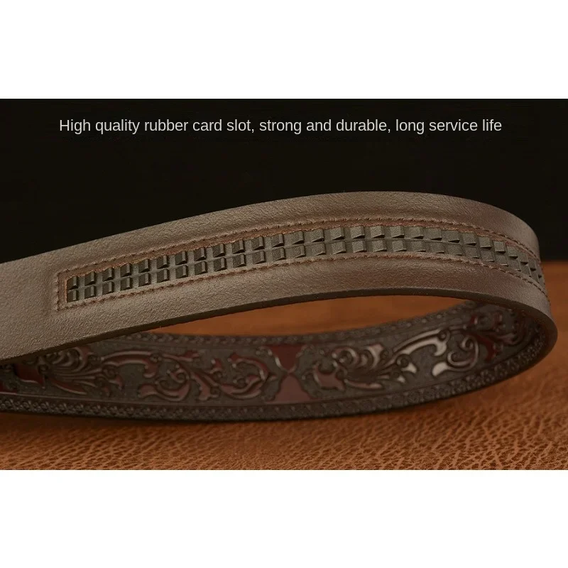 Cool Spicy Casual Carving Craft Dominant Claw Dragon Vintage Automatic Buckle Belt Fashionable and Personalized Men\'s Pant Belt