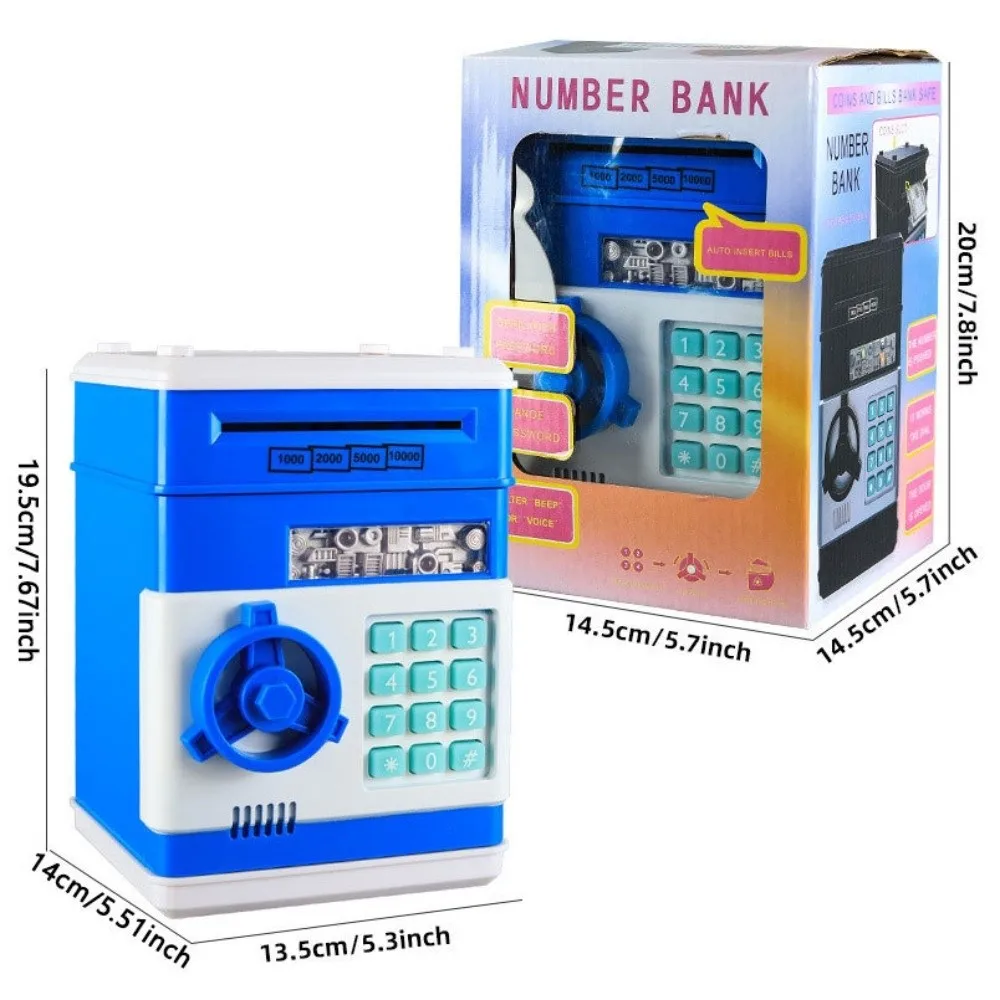 Serrure électronique pour enfants, coffre-fort électronique, clavier numérique, affichage LED, Pot d'épargne pour enfants, fonctionne à piles