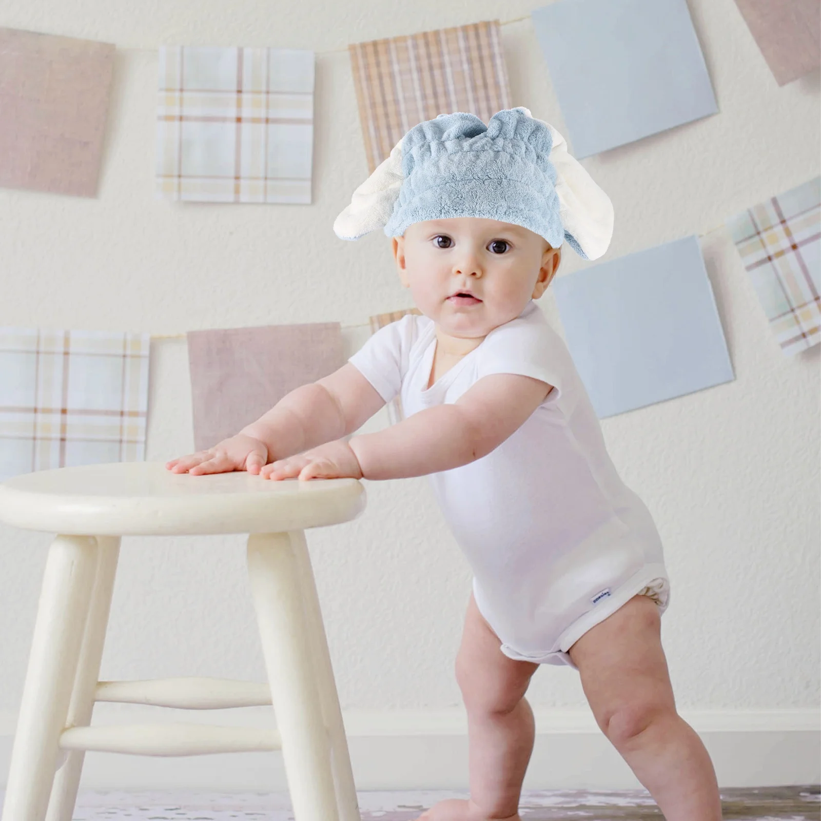 

2 шт. удобные шапочки для сушки волос, впитывающие мягкие легкие быстросохнущие полотенца, быстросохнущие обертывания для волос для ванны, душа, путешествий