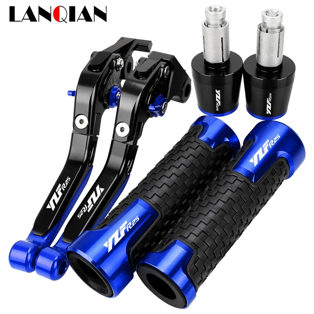 

For YAMAHA YZF R25 YZFR25 2015-2021 YZF-R25 2022 2023 Motorcycle Accessories Handgrips Brake Clutch Levers Handlebar Grips Ends