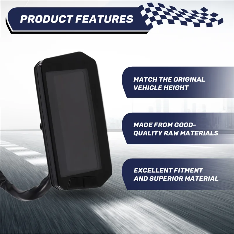 ABQB-LCD Display Instrument Speedometer For Motorcycle/Electric Scooter Controller