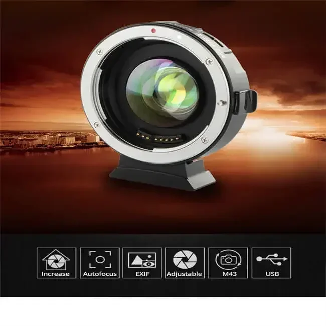 Hot SalesViltrox EF-M2 II Auto Focus Lens Mount Adapter 0.71x - NEW V2 Model