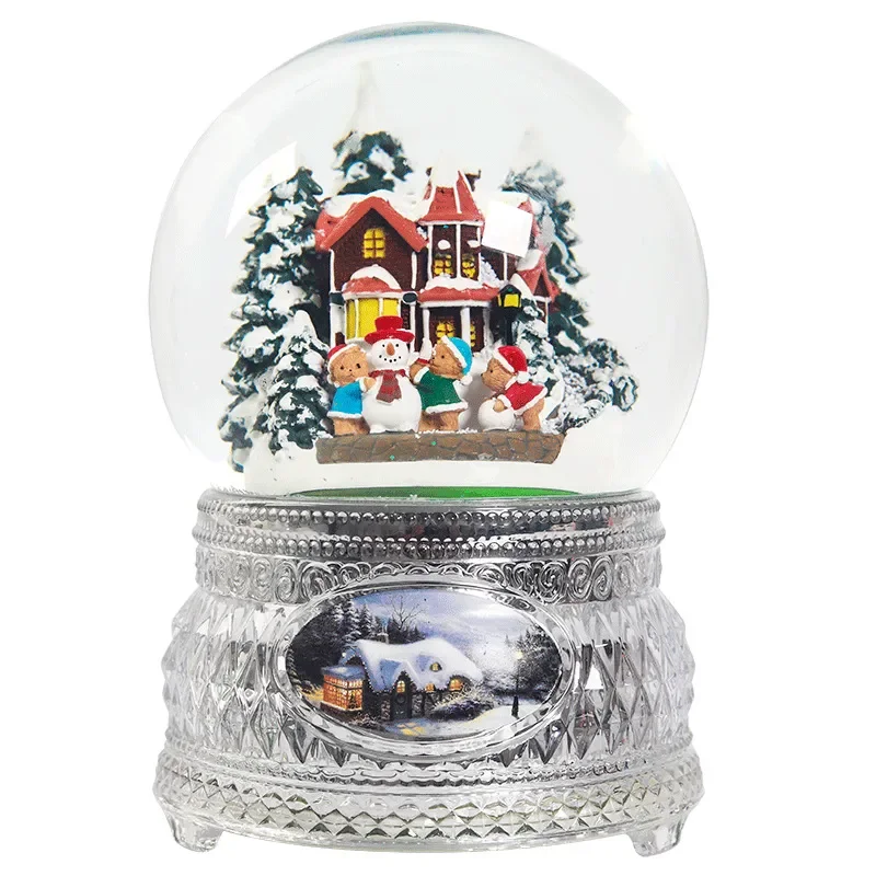Rotating Crystal Ball Music Box Bluetooth LED Light Creative Gift for Girls Birthday Present for Girlfriend Kids Home Decor