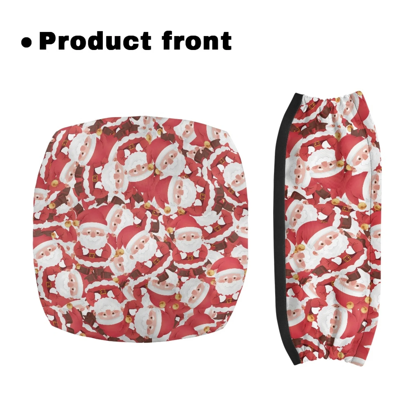 Coloranimal Santa 2 Pieces Rollator Seat Cover Polyester Rollator Seat Back Rest Covers for Seniors