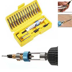 20pc Swivel Head Half Time Drill Driver Tools Quick-Change Countersink Drill Bit Screwdriver Set Screw Driver Swivel Head Tool