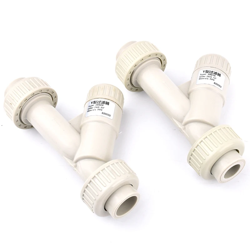 1Pc 20mm~50mm Industrial Chemical Grade Y-Type Filter Aquarium Fish Tank Pipe Connector Irrigation System Garden Filter Fittings