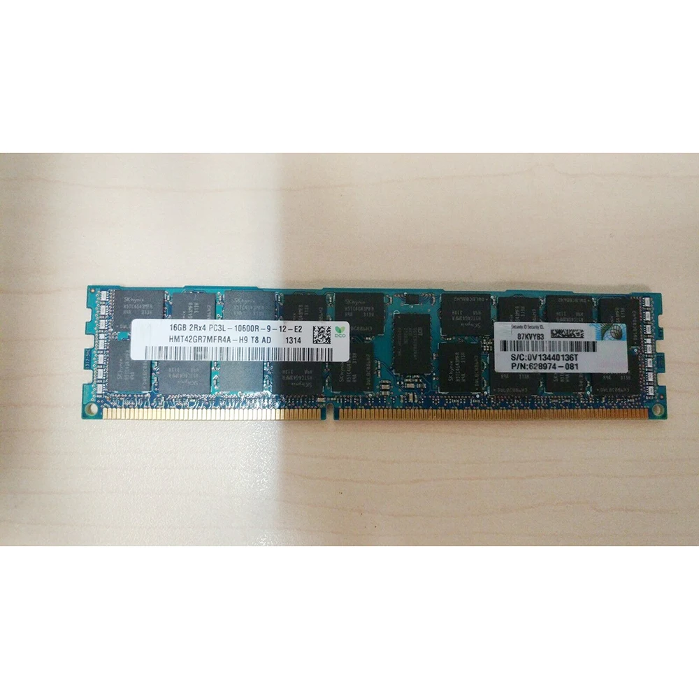 1 buah memori Server untuk HP DL580 G7 DL380 G7 DL585 G7 628974-081 632204-001 16 16G DDR3 1333 telah diuji sepenuhnya