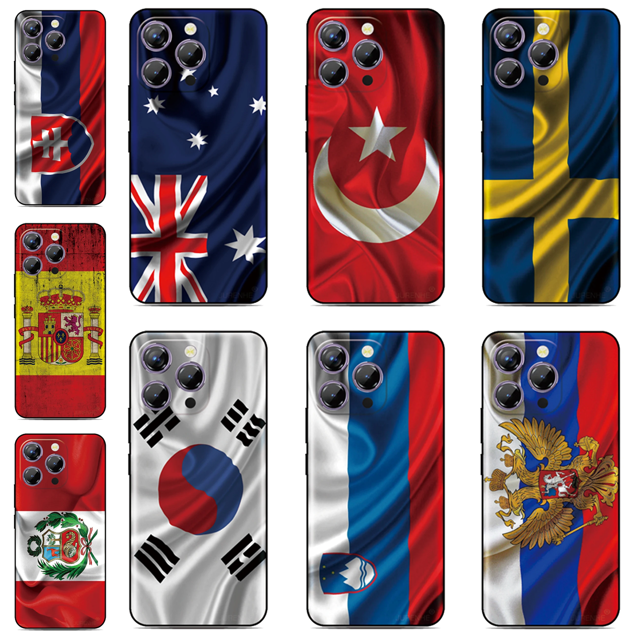 Funda de teléfono con bandera española para LG Wing Velvet K40 K42 K61 K52 K51 K50 K51s K41s Q6 Q7 G8 G7 G6 G8X V50 V60 ThinQ Stylo 5 6