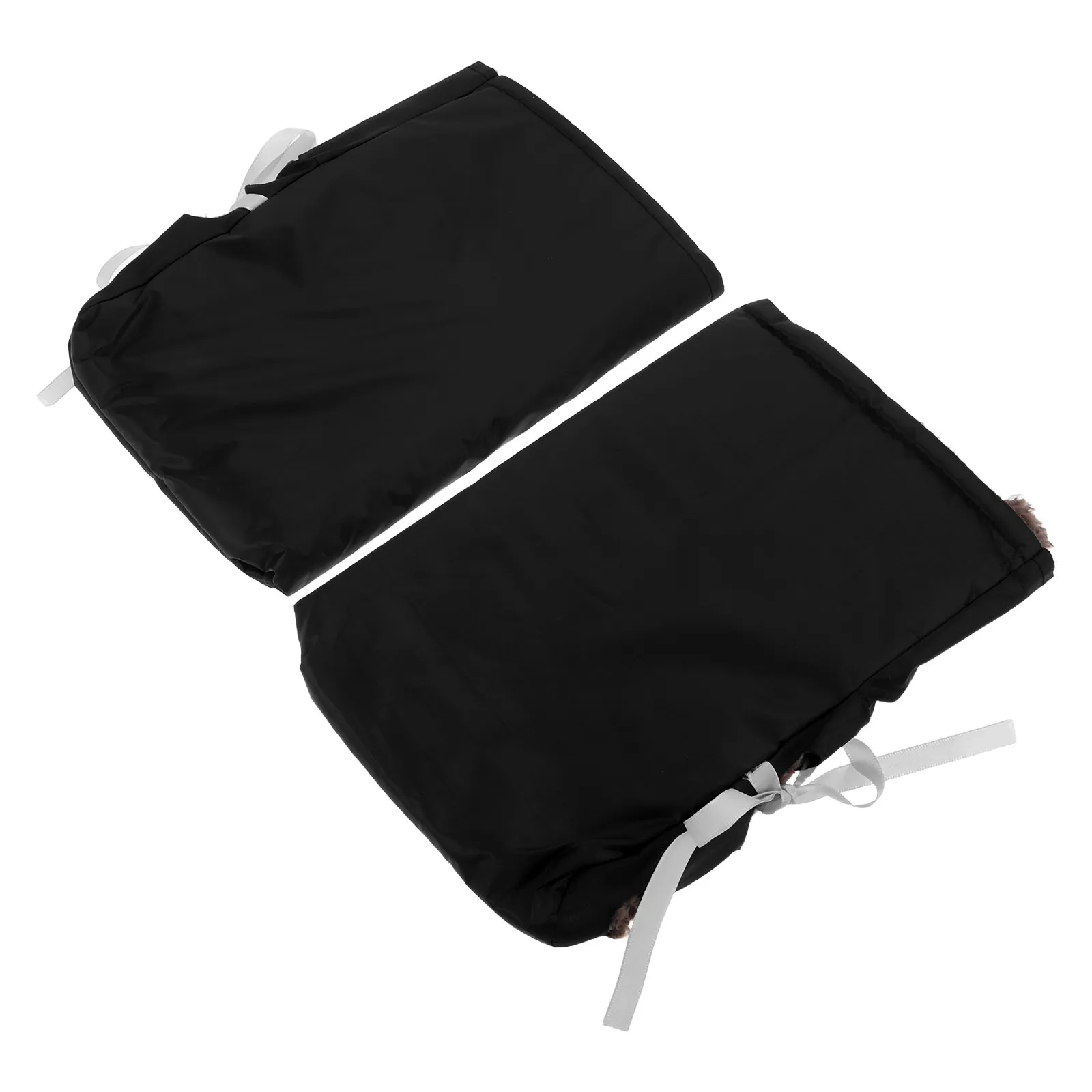 2Pcs Warm Motorcycle Handlebar Covers Waterproof PU Atv Hand Guards Winter Riding Gloves Scooter Handlebar Mitts