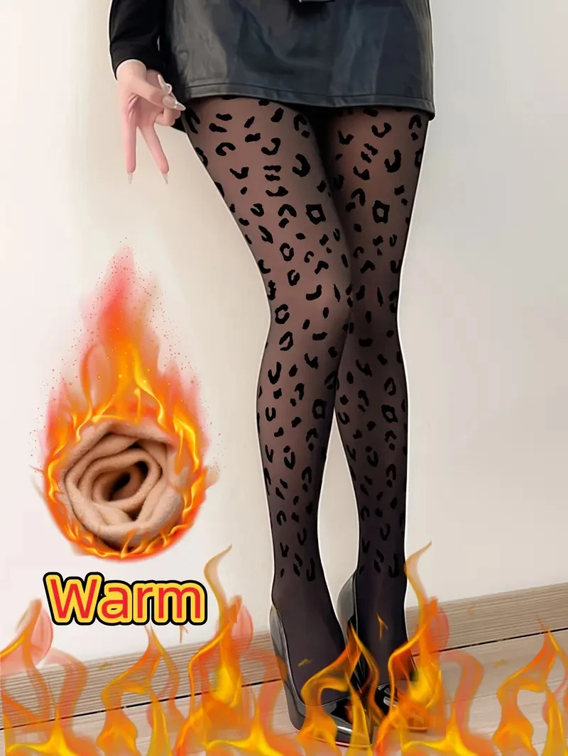 النساء الصوف الجوارب امرأة الشتاء الدافئ جوارب طويلة مثير جوارب شفافة الحرارية مرونة اللباس الداخلي طماق الموضة الإناث #2