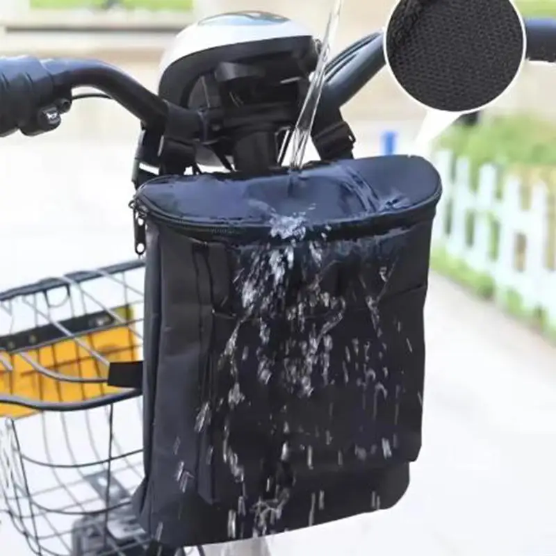 1/2/3Pcs Oxford Cloth Handlebar Bag Removable Storage Bag Suitable For Motorcycles And Electric Vehicles Large Capacity Pouch