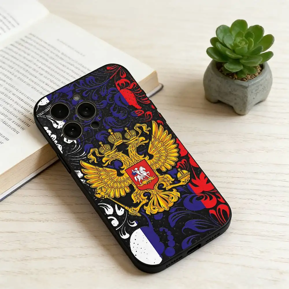 Digital Development Russia  Phone Case For iPhone 17,16,15,14,13,12,11 Plus,Pro Max,XS,Soft Silicone Black Cover Gift