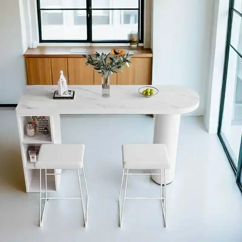 Balcón, mesa de lujo Para mostrador, bebidas, Bar, dormitorio, vino, mesita de noche, comedor, diseño de licor, Mesas italianas Para Bar, muebles de cocina