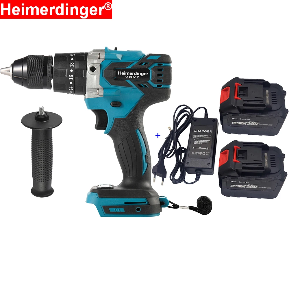 18V 13mm cordless impact drill 18V 13mm brushless impact drill 18V impact drill 18V screwdriver drill with batteries and charger