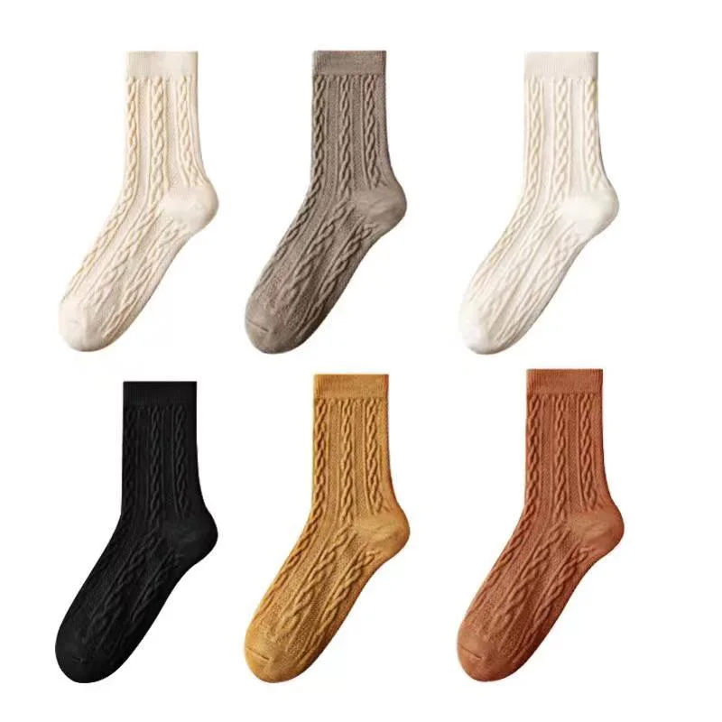 

1 Pairs Autumn And Winter Women Fashiona Medium Tube Socks Versatile Comfortable Breathable Pure Color fragrant Socks EU 38-44