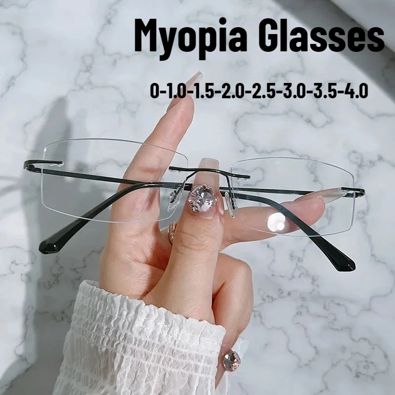 

Vintage Ultralight Myopia Glasses Trendy Anti-blue Light Computer Optical Spetacles Eyeglasses Men Short-sight Eyewear 0 To -4.0