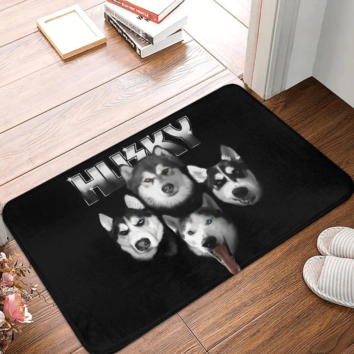 Dog Bathroom Non-Slip Carpet Siberian Husky Bedroom Mat Welcome Doormat Floor Decor Rug