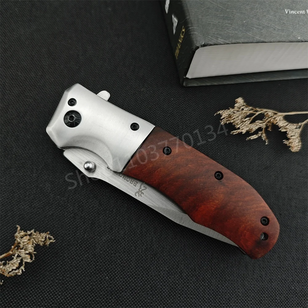 Outdoor Portable Folding Knife for Men High Hardness Survival Military Tactical Pocket Knives for Camping and Fishing