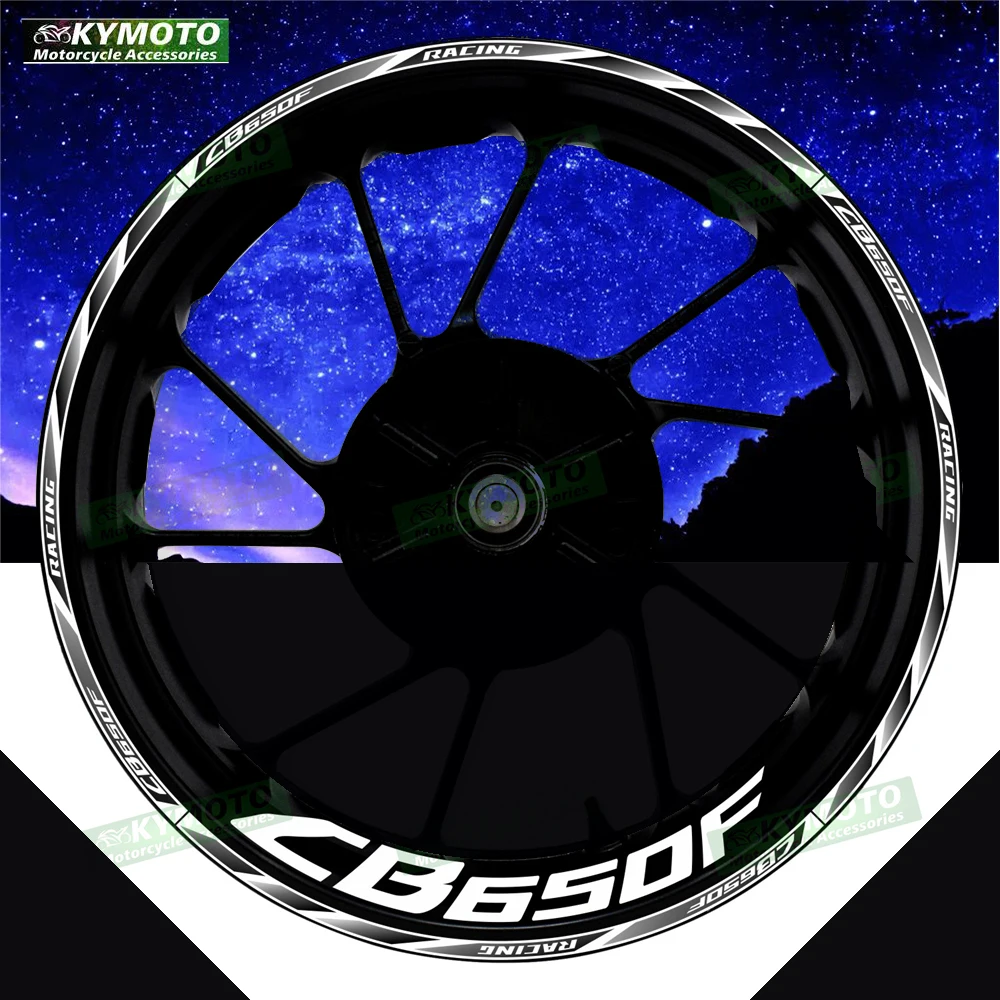 

Для Honda CB650F CB 650F аксессуары для мотоциклов 17-дюймовые наклейки на передние и задние колеса обтекатель полосы колес светоотражающие наклейки